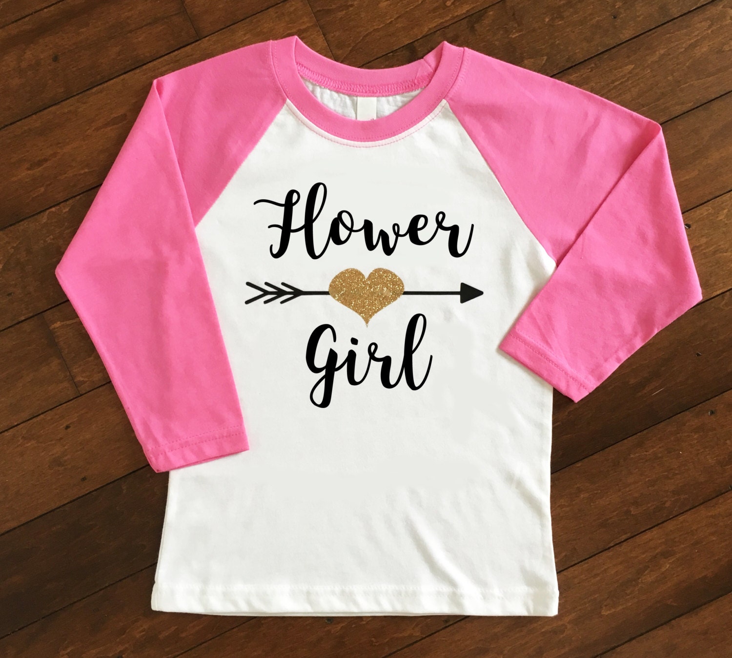 Flower Girl Shirt Wedding Party Shirt Flower Girl Raglan Etsy