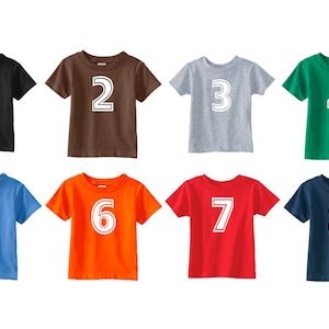 Birthday Number Shirt | Number Shirt | Family Reunion Shirt | Jersey Number Shirt | Matching Sibling Shirts | Personalized Birthday Shirt