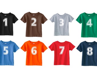 Birthday Number Shirt | Number Shirt | Family Reunion Shirt | Jersey Number Shirt | Matching Sibling Shirts | Personalized Birthday Shirt