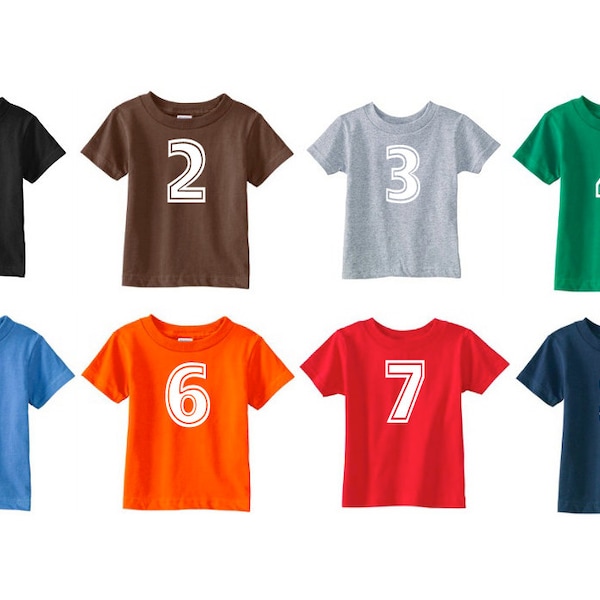 Birthday Number Shirt | Number Shirt | Family Reunion Shirt | Jersey Number Shirt | Matching Sibling Shirts | Personalized Birthday Shirt