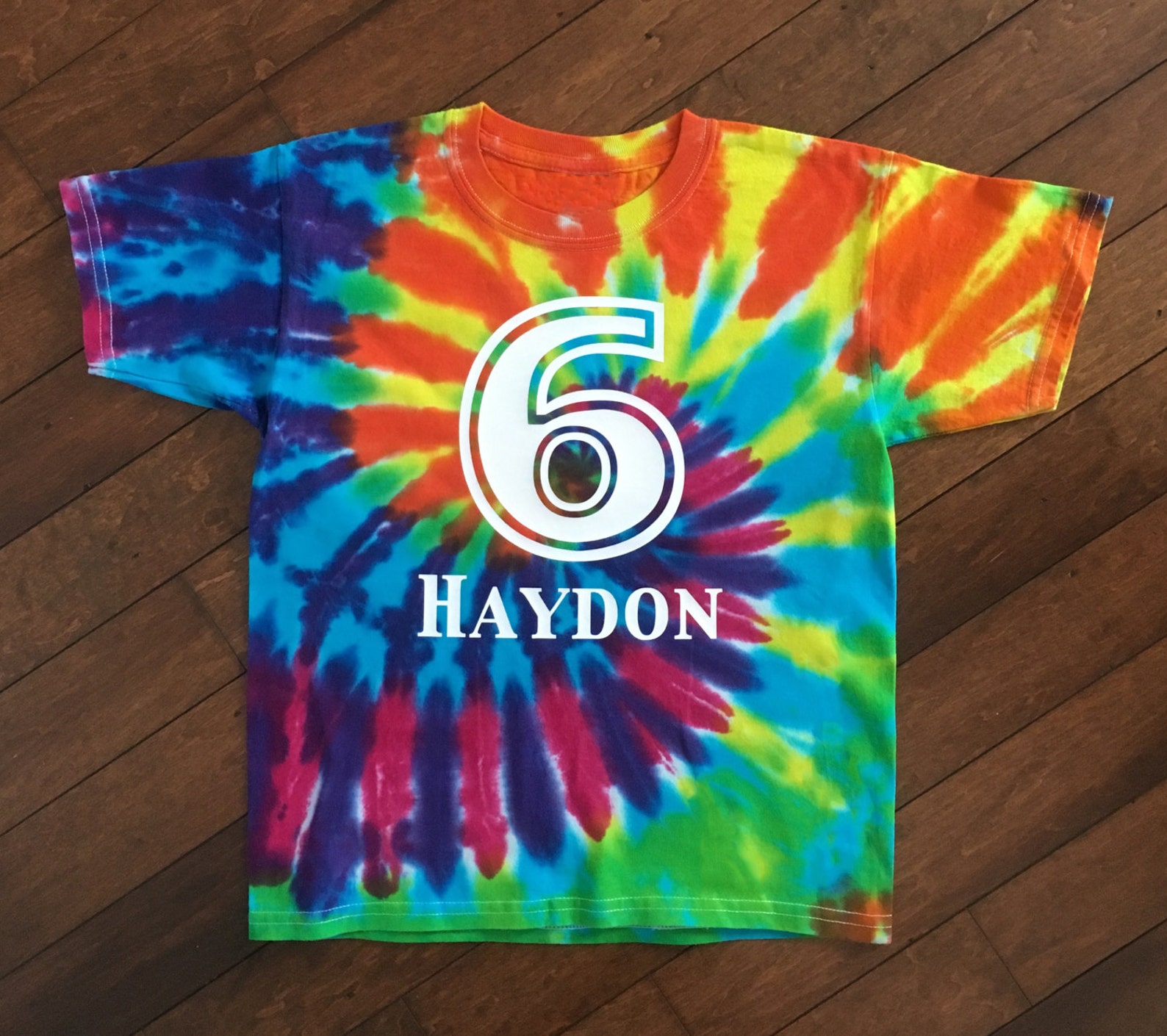 6x tie dye shirt