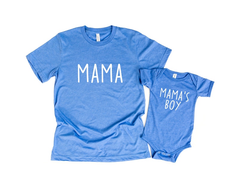 Mama Shirt Mama's Boy Shirt Mommy and Me Matching Etsy