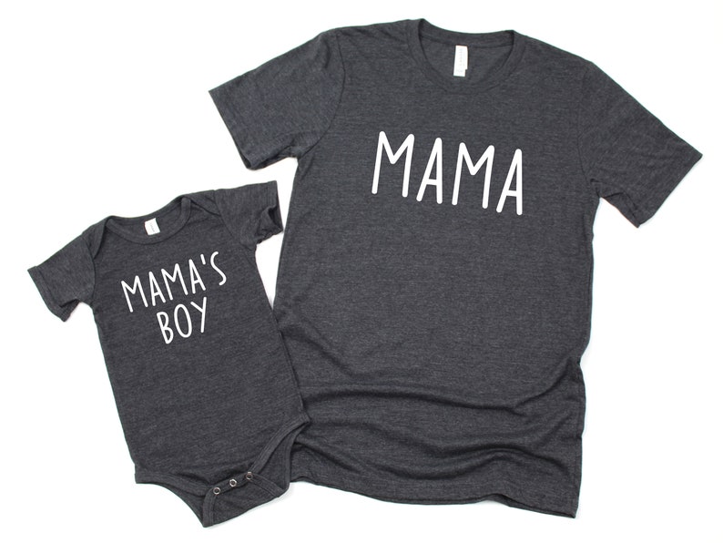 Mama Shirt Mama's Boy Shirt Mommy and Me Matching Etsy