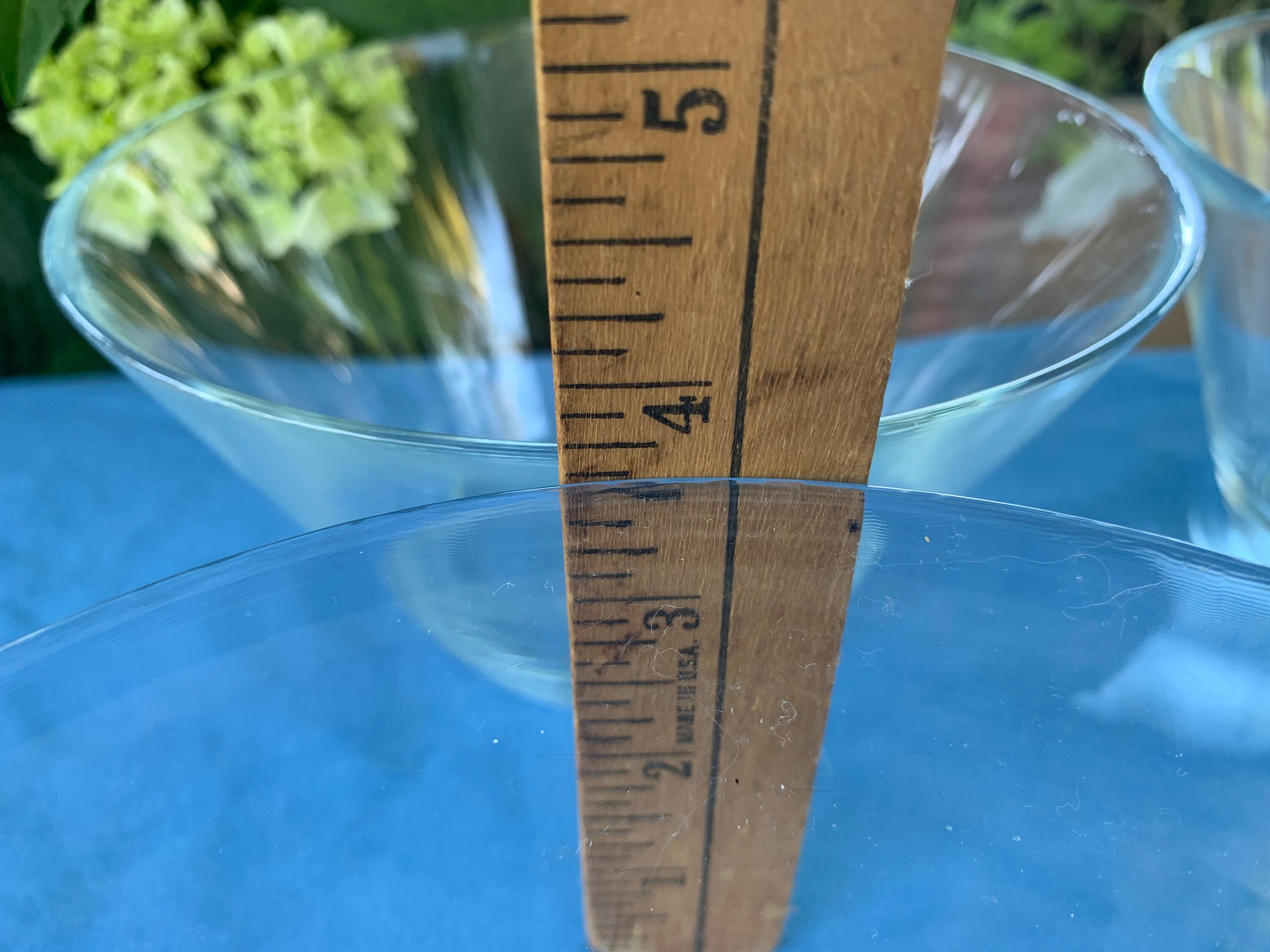 Vintage Clear Glass Large Salad Bowls By K Hagberg M Hagberg Etsy