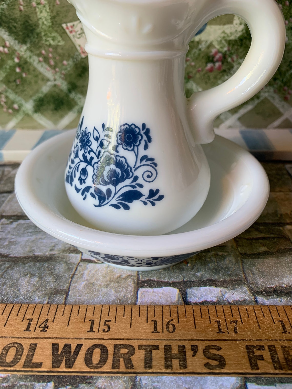 Vintage Avon Pitcher & Bowl Etsy