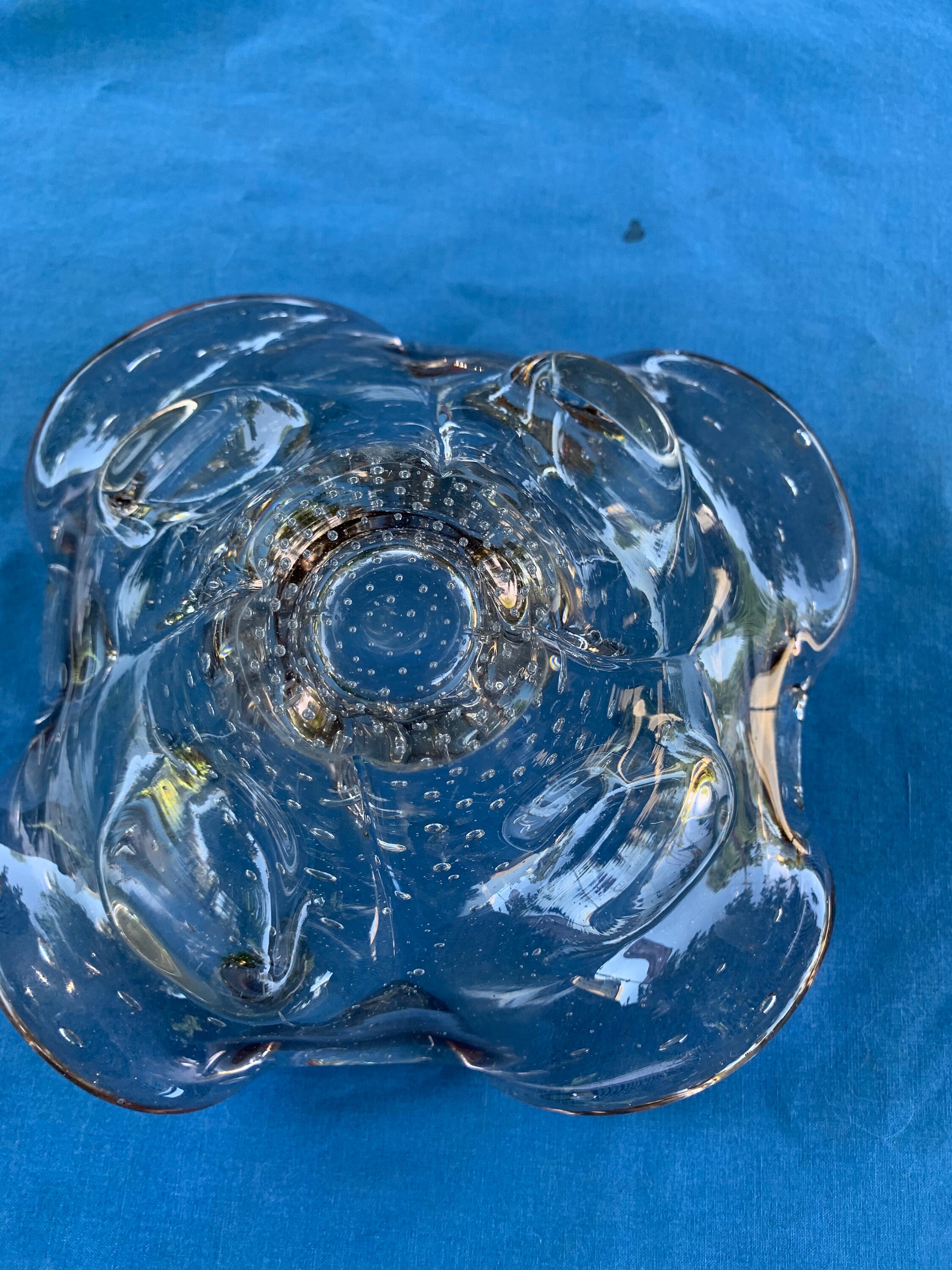 Vintage Italian Murano Soft Lavender Hue Art Glass Candy Dish Etsy