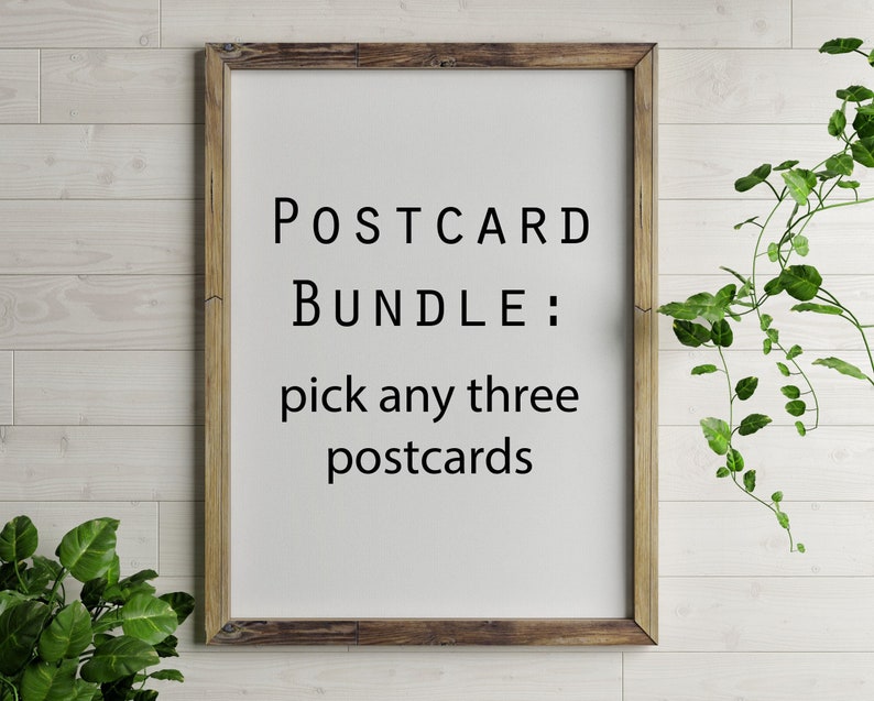 PRE-ORDERPostcard Bundle pick 3 5x7