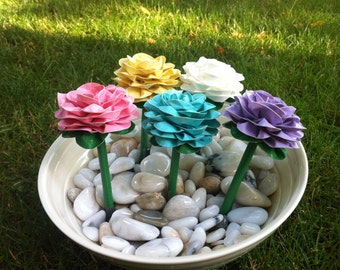 REUSABLE PEN TOPPER Pastel Duct Tape Flower