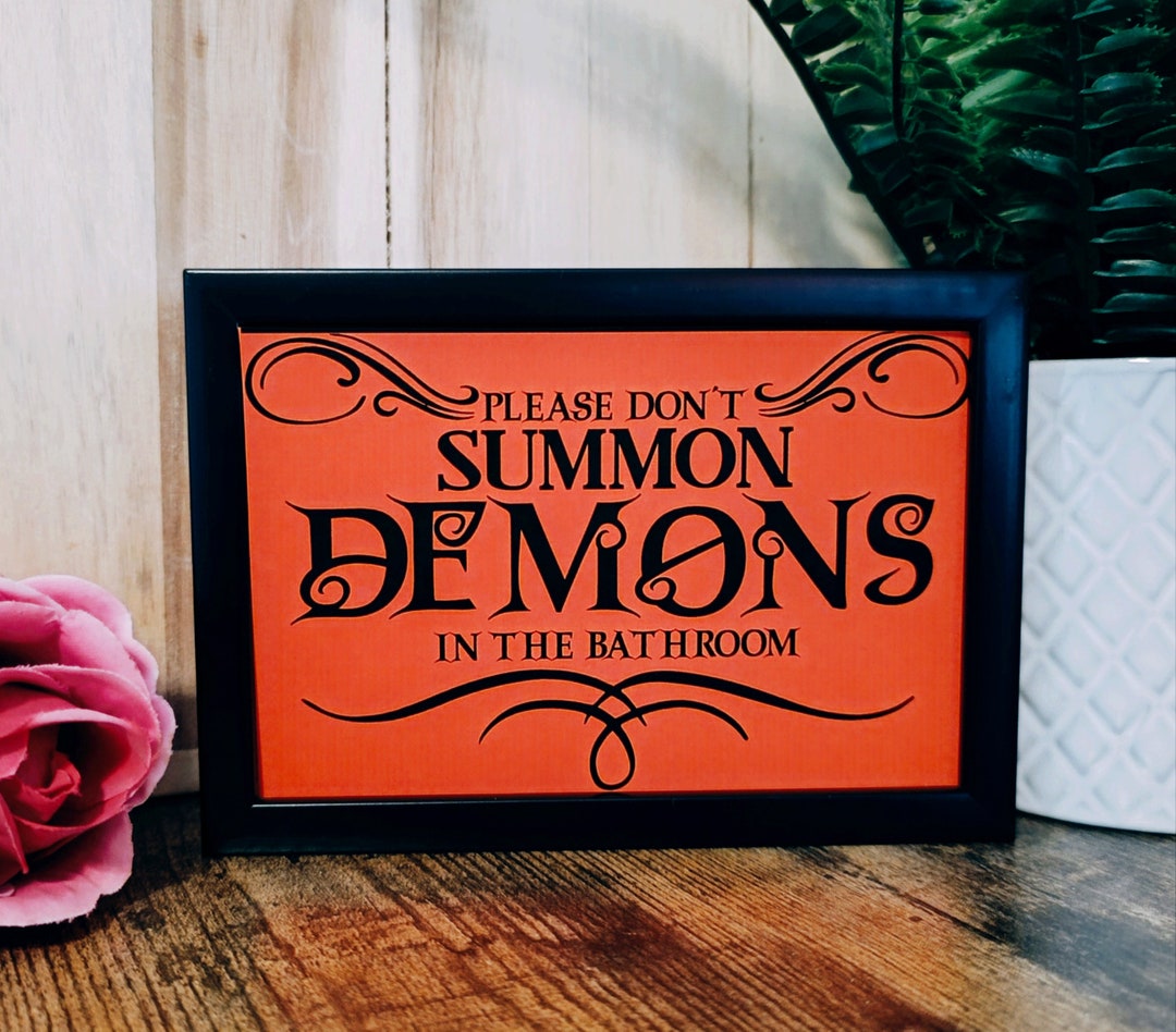 Lustiges Halloween-Badezimmer-Schild – Vintage-Blech Mit Gothic-Spruch, 8x30,5 Cm