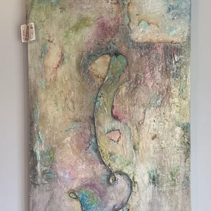 Contemporary Mixed Media Painting Large Artwork
