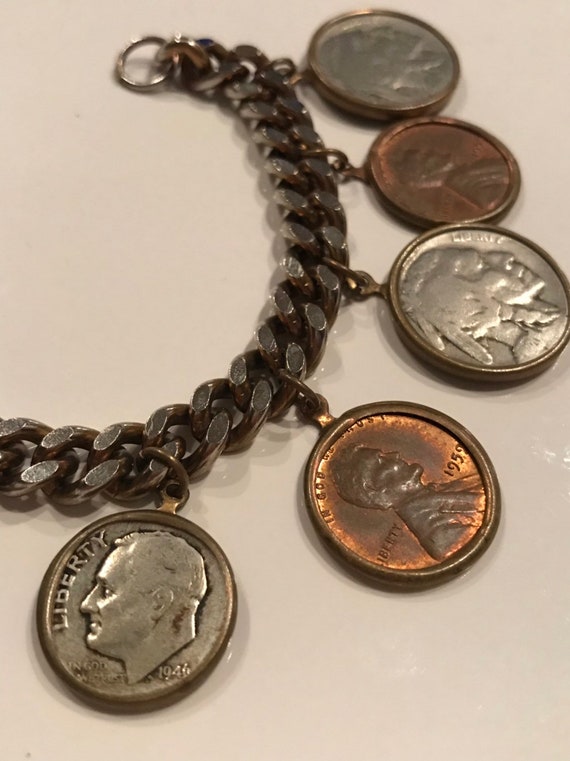 Charm Bracelet - Vintage United States Coin Jewelr