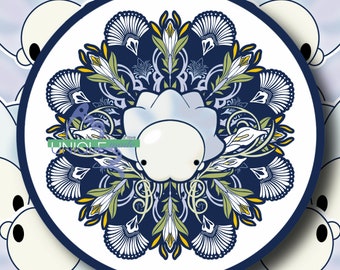Käfer/Eistyp Jugendstil inspiriert Snom Pokemon Kreis Sticker