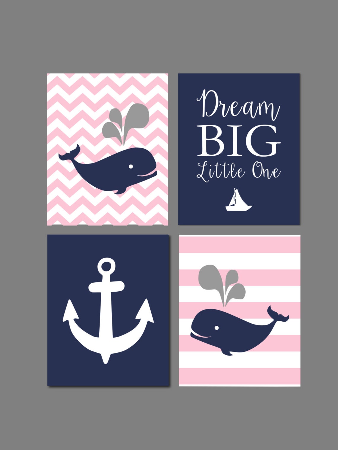 NAUTICAL GIRL Nursery Wall Art Printable Nursery Art Baby Etsy