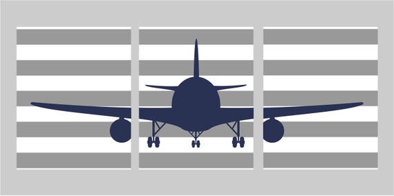 Airplane Nursery Boys Room Airplane Decor Plane Nursery Etsy