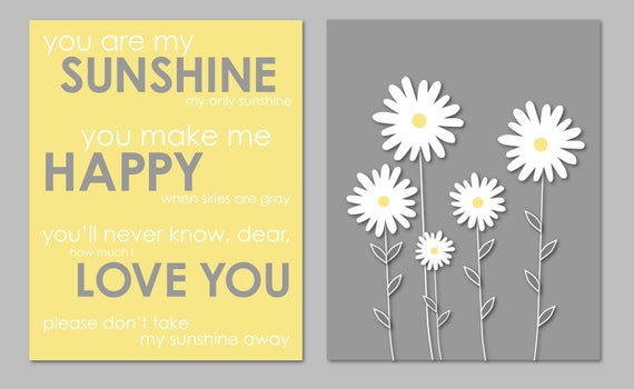 Yellow and Grey Bathroom Art Bathroom Decor Print Bathroom | Etsy