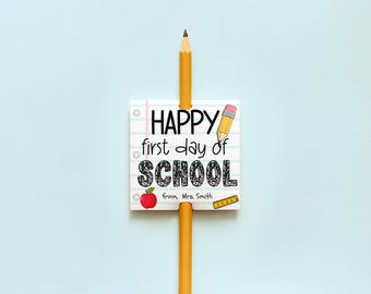 Editable Back to School Gift Tags: Teacher Printable, Instant Download, Student Gift, Welcome Back Gift, First Day of School, Composition