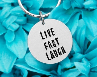 Live Fart Laugh Keychain, Funny Fart Gifts For Him, Novelty Gag Gifts For Best Friends Birthday Gifts For Brother, Humorous Gifts For Men