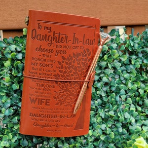 Journal - To Daughter-in-Law with Pen journal to daughter in law Gift for wedding