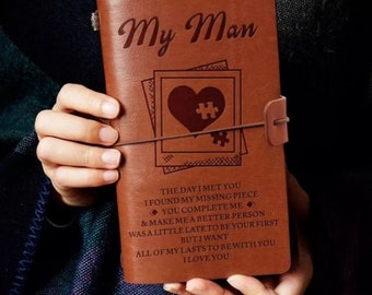Journal - To My Man Gift Diary Birthday Graduation Christmas Anniversary Wedding Valentine Gift