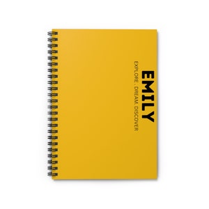 Lined Customized Journal, Personalized Journal with Name, Personalized Notebook, Personalized Diary