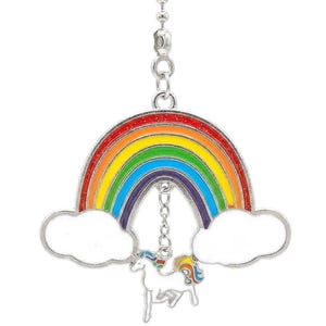 Beautiful Unicorn & Rainbow Bright Dangling Enamel Metal ~ Ceiling Fan Pull  Great Gifts!!!