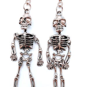 Set of Two - SKELETON Skull Death Halloween Dead Goth - Ceiling Fan Pull Chains