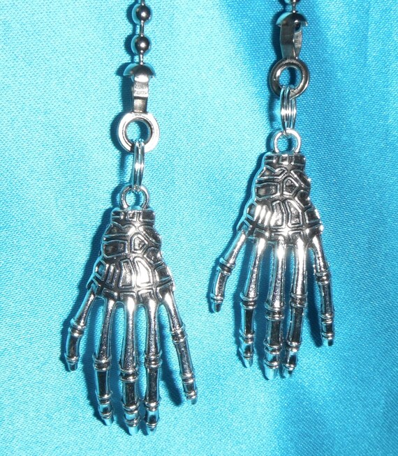 Set Of Two Skeleton Hands Death Goth Metal Ceiling Fan Etsy