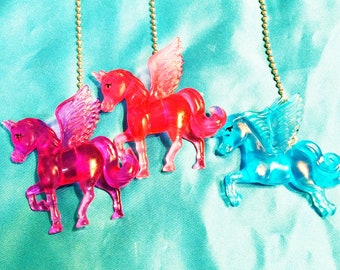 Choose Your Cute Unicorn! ~ Pink Blue Purple ~ Fantasy Plastic ~ Ceiling Fan Pull Chains Great Gift