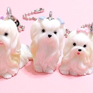 Yorkie Dog Ceiling Fan Pulls: Pink, Blue, Purple Bows - Set of 2