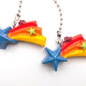 Set of Two - Rainbow & Wish Star - Free Shipping - Ceiling Fan Pull Chains  Great Gifts!!!