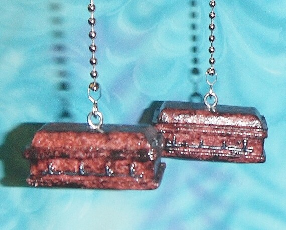 Set Of Two Casket Brown Intricate Death Goth Ceiling Fan Etsy