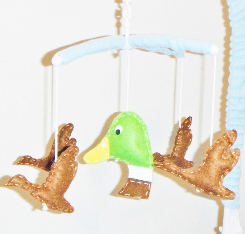 Decorativo Nino Cuna Cazador Móvil Pato Volviendo Para TJlKc3u1F