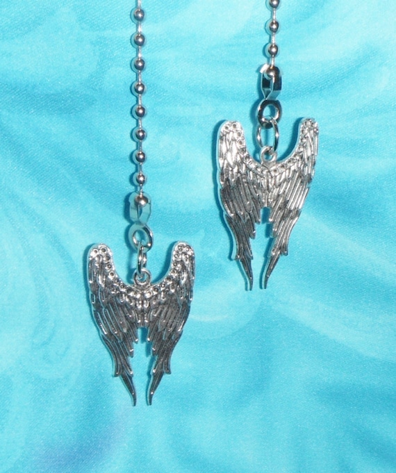 Set Of Two Beautiful Angel Wings Heaven Ceiling Fan Pull Etsy