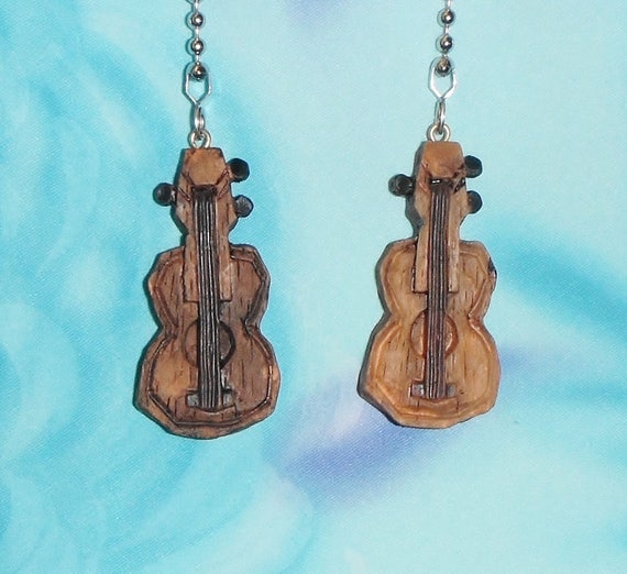 Set Of Two Guitar Instrument Brown Western Wild West Etsy