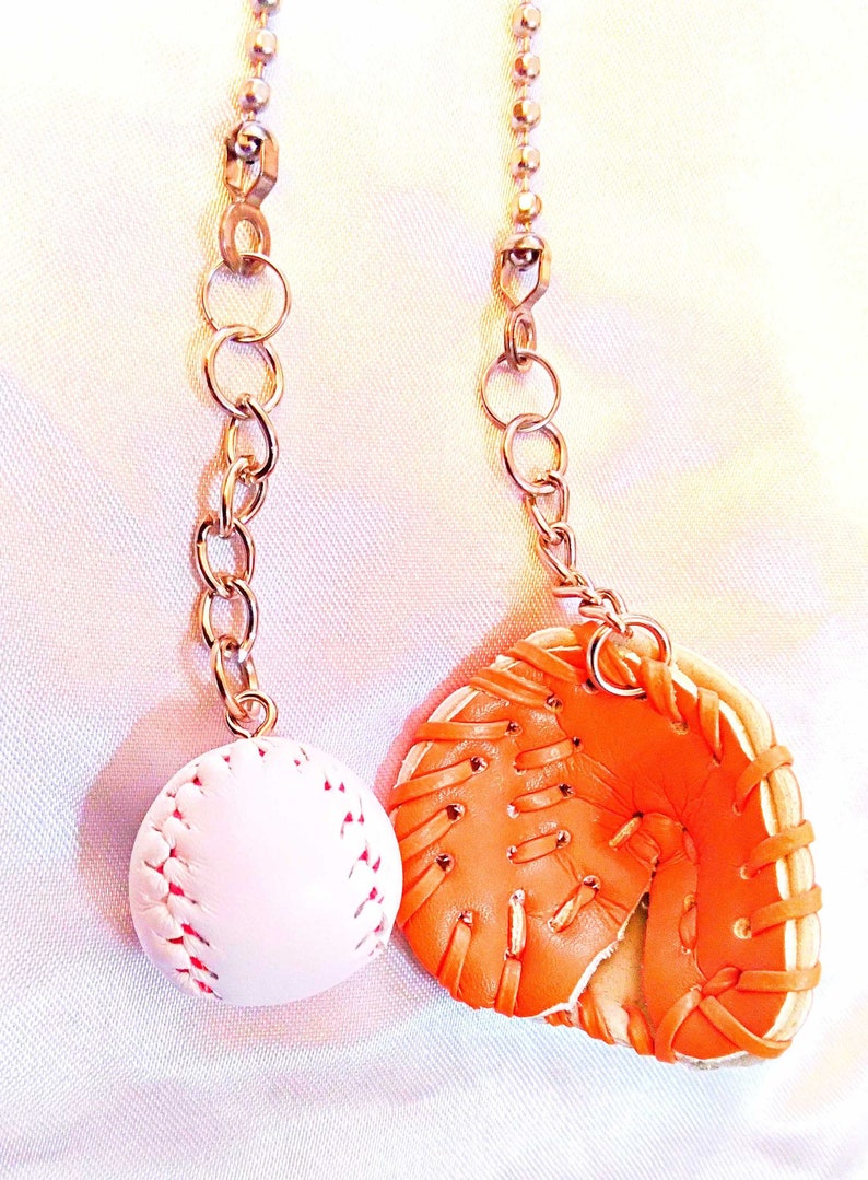 Baseball Bat Gloves Ball Sports Ceiling Fan Pull Chains - Thumbnail 3