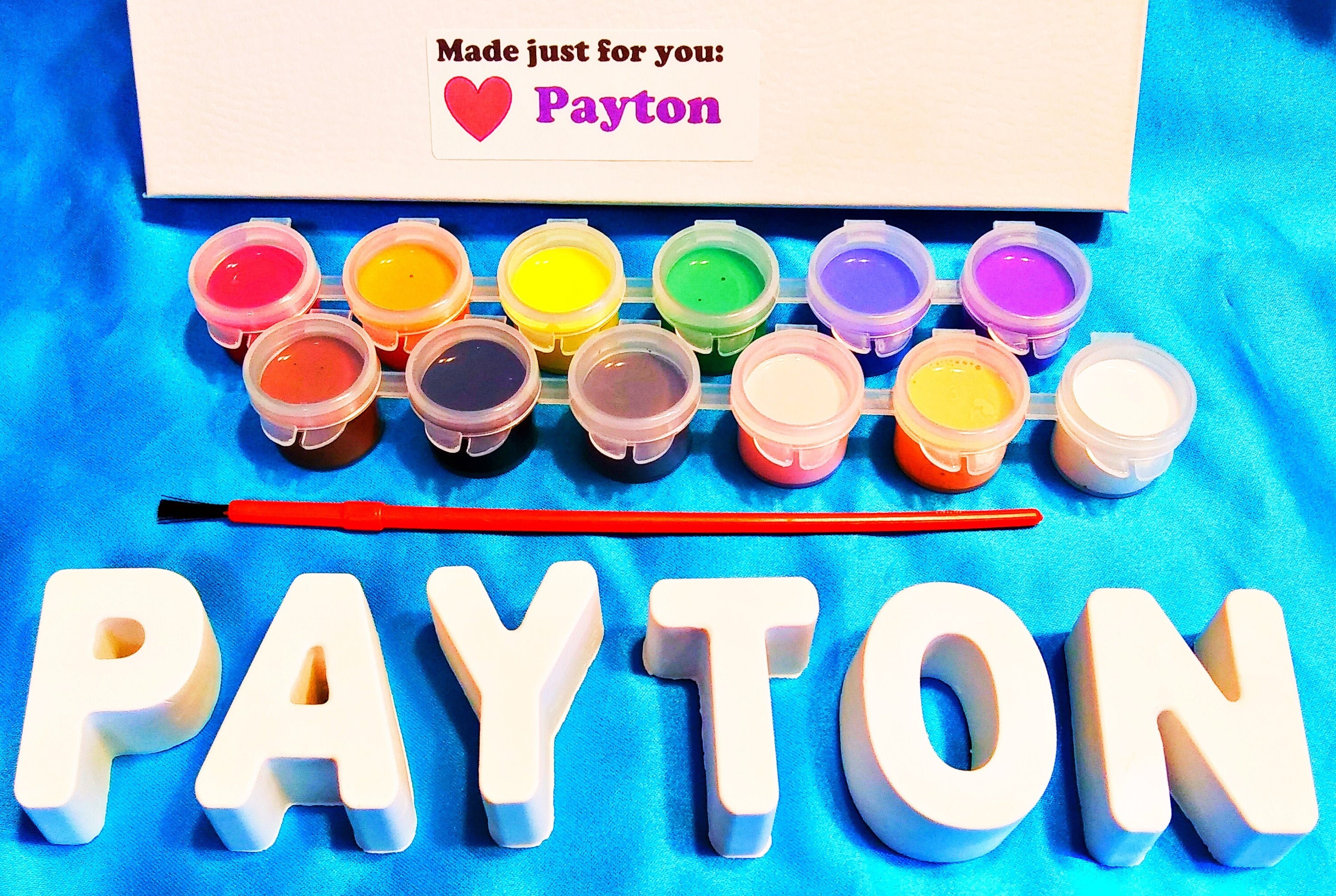Personalized Name Painting Set Comes With 12 Paint Colors & Etsy