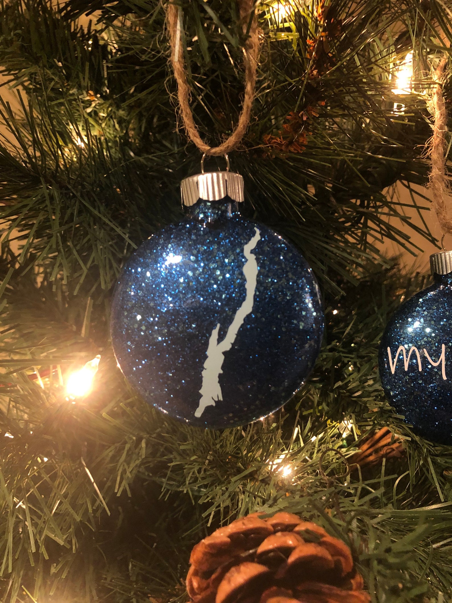 Lake Christmas Ornament Lake NY displayed Etsy