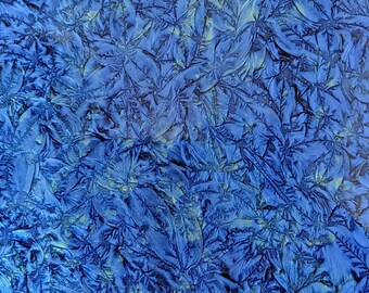 Van Gogh Blue-Green Stained Glass Sheet - 6" X 12" Handmade Art Glass For Mosaics & Stained Glass Projects