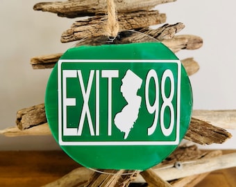 Custom NJ Parkway Exit Ornament: Coastal Christmas Gift
