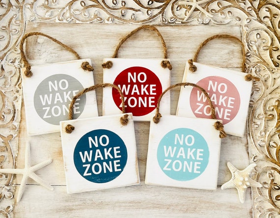 No Wake Zone Sign, Beach Baby Sign, Coastal Nursery, Surf Sign, Baby Boy, Baby Girl Coastal Nursery Art, Kids Room, Baby Shower, New Jersey