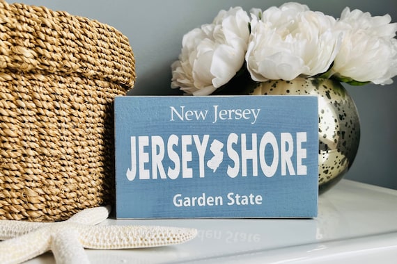 Jersey Shore Sign, New Jersey License Plate Sign, Parkway Sign, NJ Garden State, Bruce Springsteen, Cause Down The Shore, What Exit?