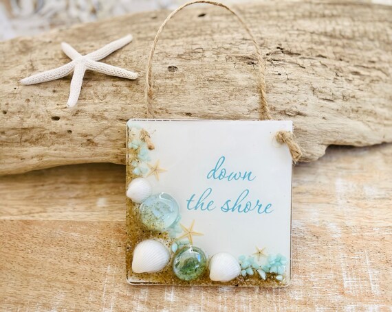 Down The Shore Resin Beach Ornament, Coastal Ornament, Beachy Decor, Bruce Springsteen, Beach House, Jersey Shore, Coastal Decor, New Jersey