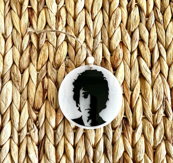 Bob Dylan Christmas Tree Ornament, Bob Dylan Gift, Bob Dylan Portrait, Blowin' In The Wind, Blonde On Blonde, Highway 66, Holiday Ornament