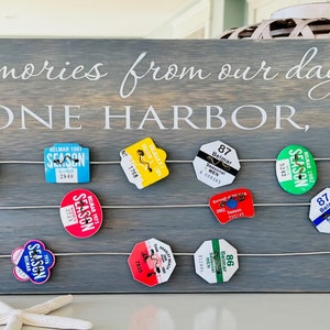 Custom Beach Tag Display: New Jersey Shore Badge Holder