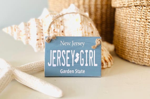 Jersey Girl License Plate Ornament: Gift From The Jersey Shore For Christmas, Hanukkah, Stocking Stuffer, New Jersey, Bruce Springsteen,