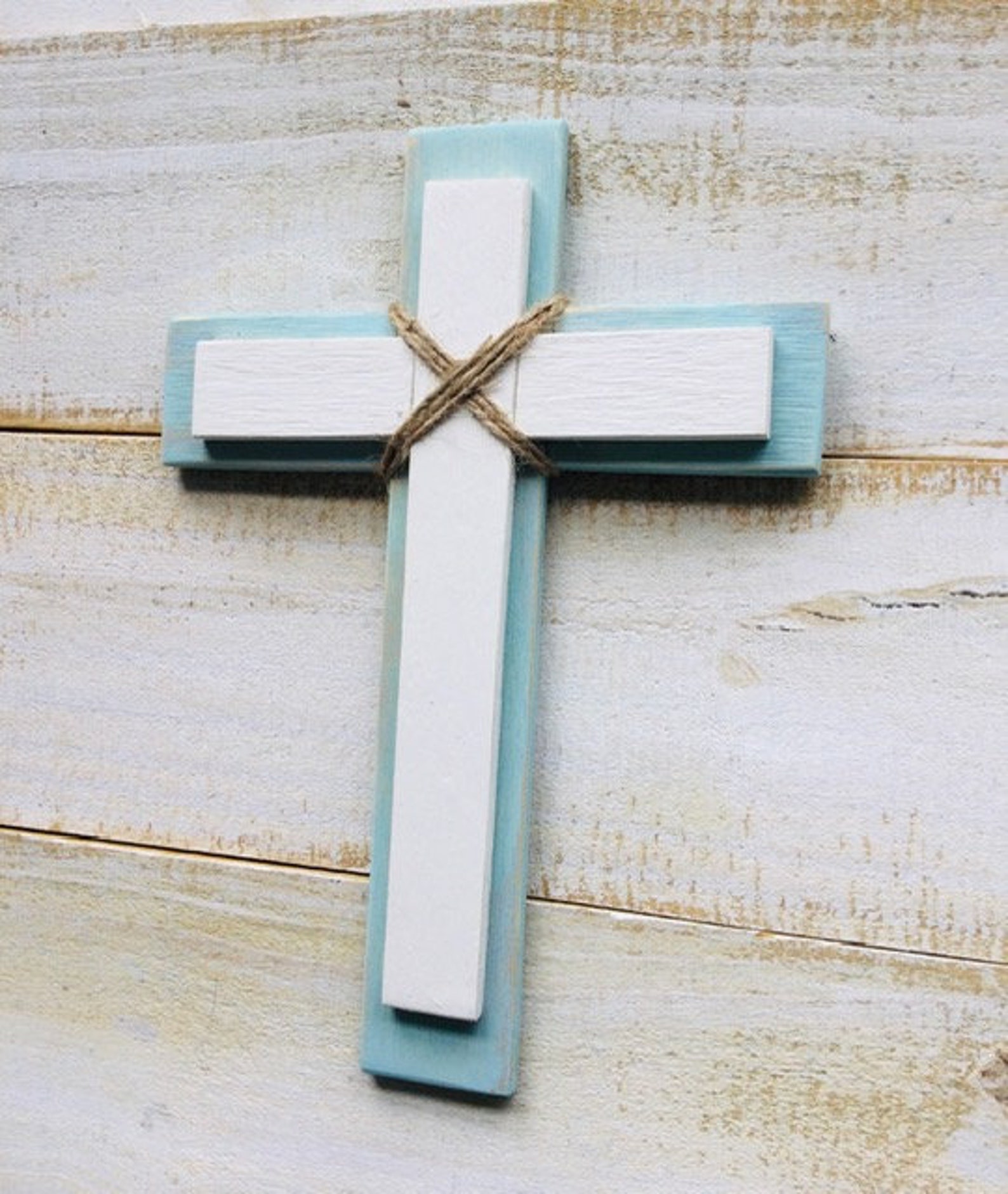 Croix En Bois À Fixation Murale - 26 Cm - Croix Chrétienne En Bois - Cadeau De Méditation Pour