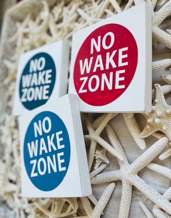 No Wake Zone Sign, Beach Baby Sign, Coastal Nursery, Surf Sign, Baby Boy, Baby Girl Coastal Nursery Art, Kids Room, Baby Shower, New Jersey
