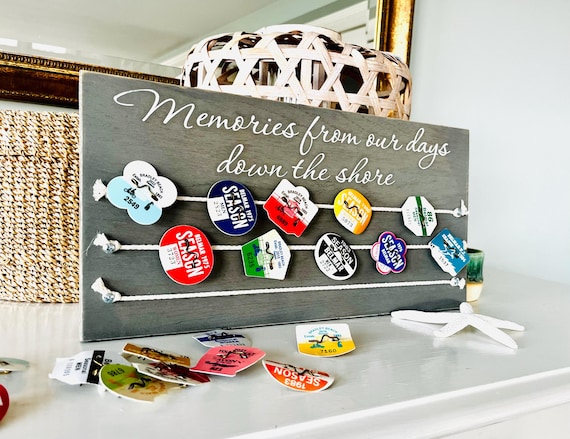Ready To Ship! Beach Tag Display, Beach Badge Holder, Badge Badge Display, Beach Badge Holder, Custom Beach Badge Sign, New Jersey, Shore