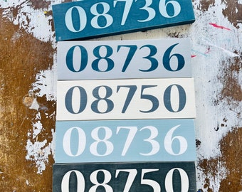 Zip Code Sign, Custom Wood Sign: Personalized Sign For Your State And Town