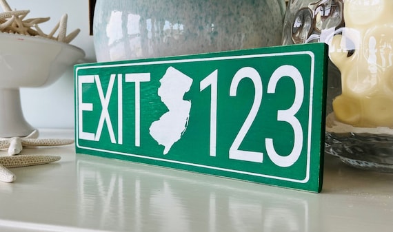 New Jersey Parkway Exit Sign, Wood Exit Sign, Garden State Parkway Sign, Down The Shore, New Jersey Exit, Jersey Shore, Exit 0, Exit 98, 109